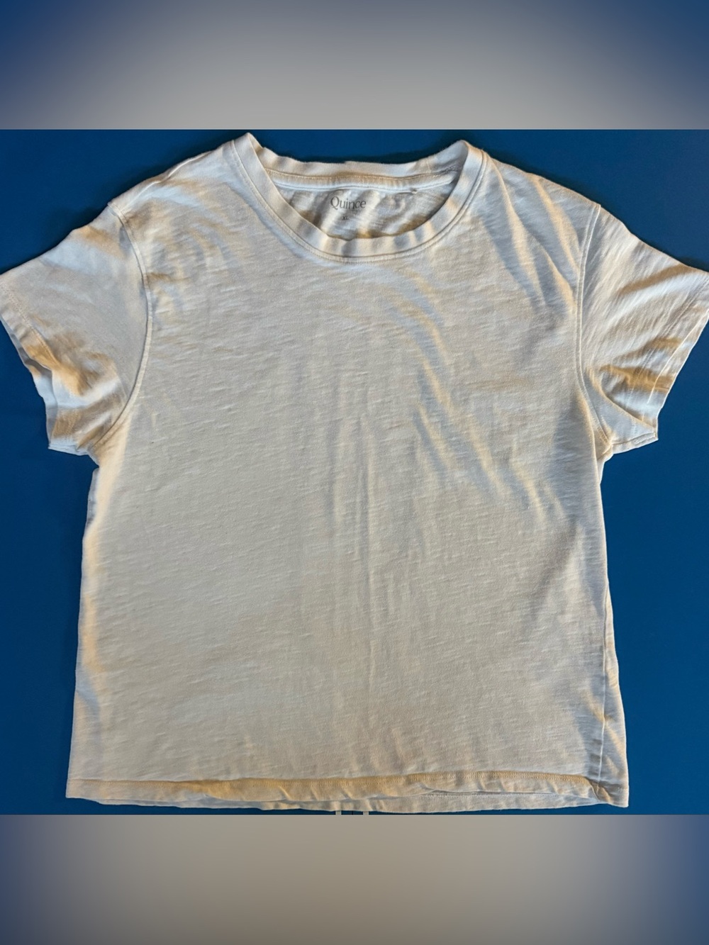 Quince Men’s Organic Cotton Slub Crewneck Tee XL Classic White
